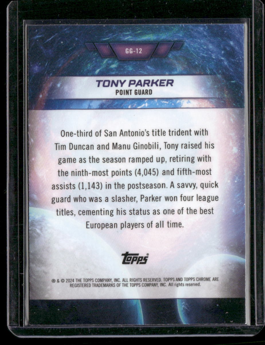 2023-24 Topps Chrome Cosmic #GG-12 Tony Parker Galaxy Greats