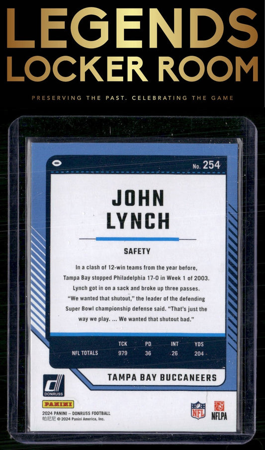 2024 Donruss #254 John Lynch Gold Foil