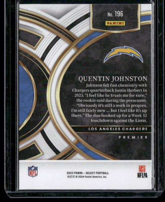 2023 Panini Select #196 Quentin Johnston