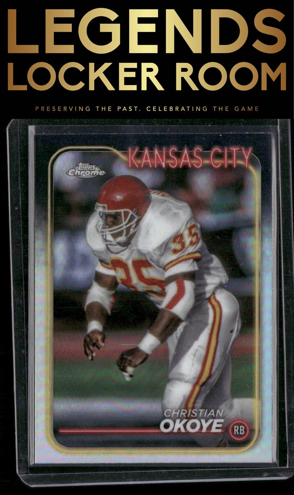 2024 Topps Chrome #96 Christian Okoye Refractor