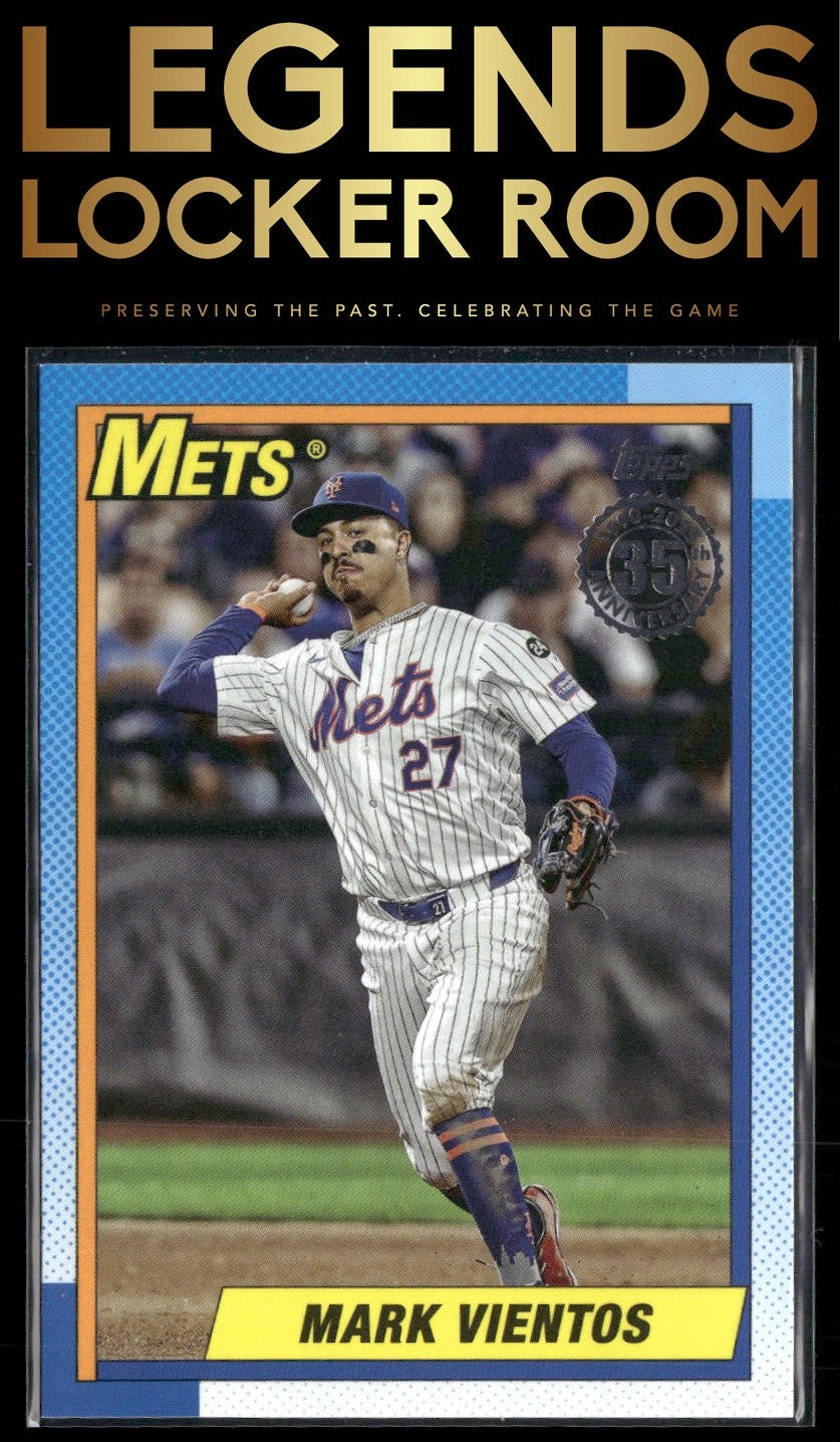 2025 Topps Mark Vientos 1990 Topps Baseball 35th Anniversary