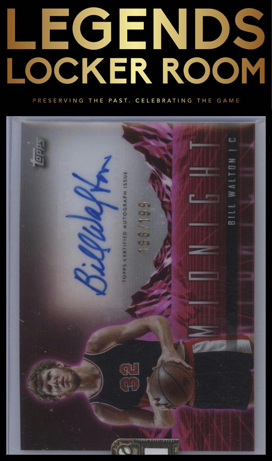 2023-24 Topps Midnight #HS-BWA Bill Walton Horizon Signatures Twilight #/199