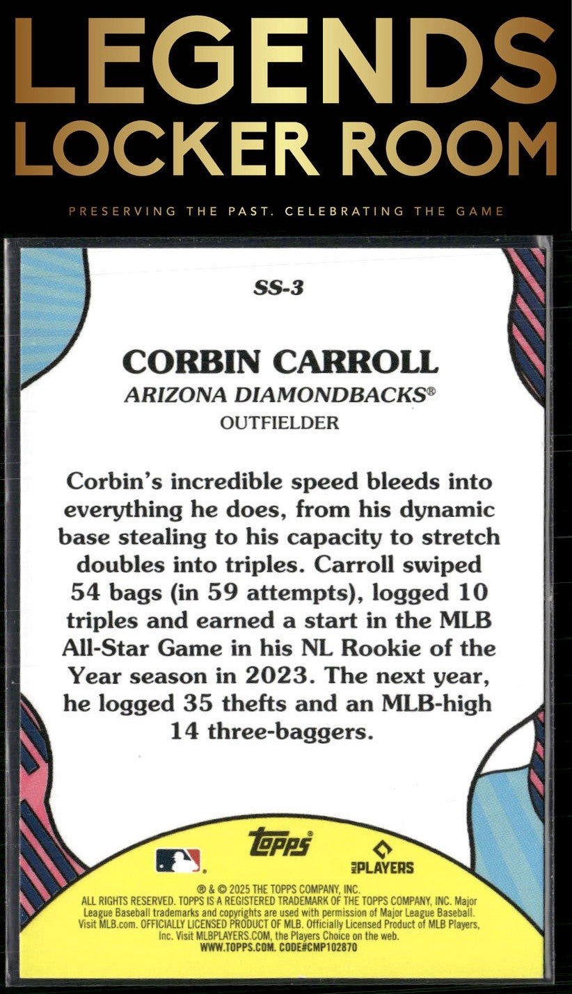 2025 Topps #SS-3 Corbin Carroll Summer Superstars