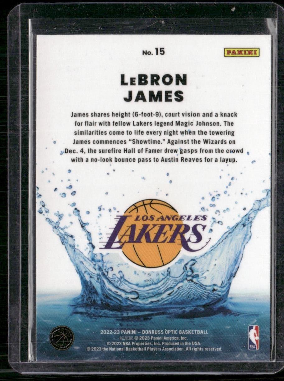2022-23 Donruss Optic #15 LeBron James Splash!