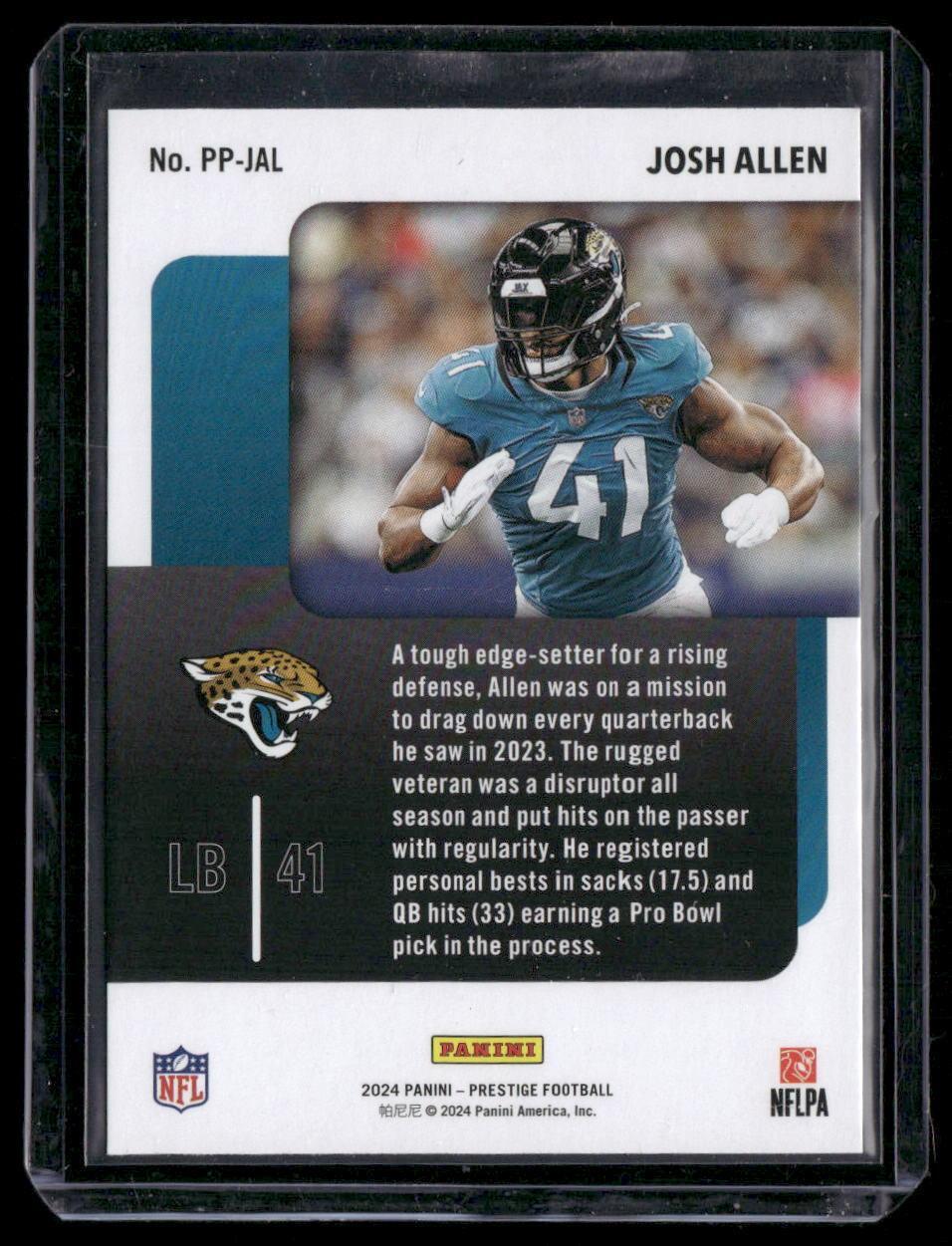 2024 Panini Prestige #PP-JAL Josh Hines-Allen Prestigious Pros