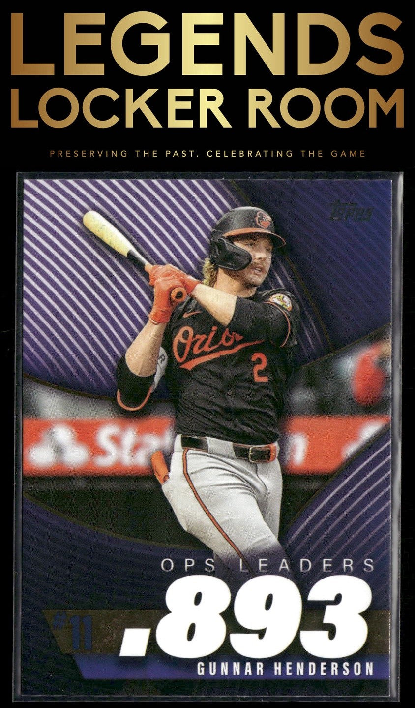 2025 Topps #OPS-11 Gunnar Henderson OPS Leaders