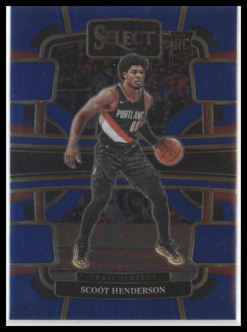 2023-24 Panini Select #77 Scoot Henderson Blue (Retail Base)