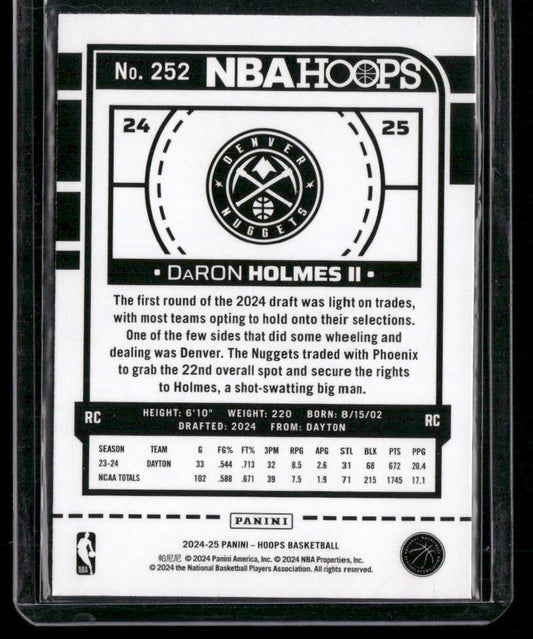2024-25 Hoops #252 DaRon Holmes II