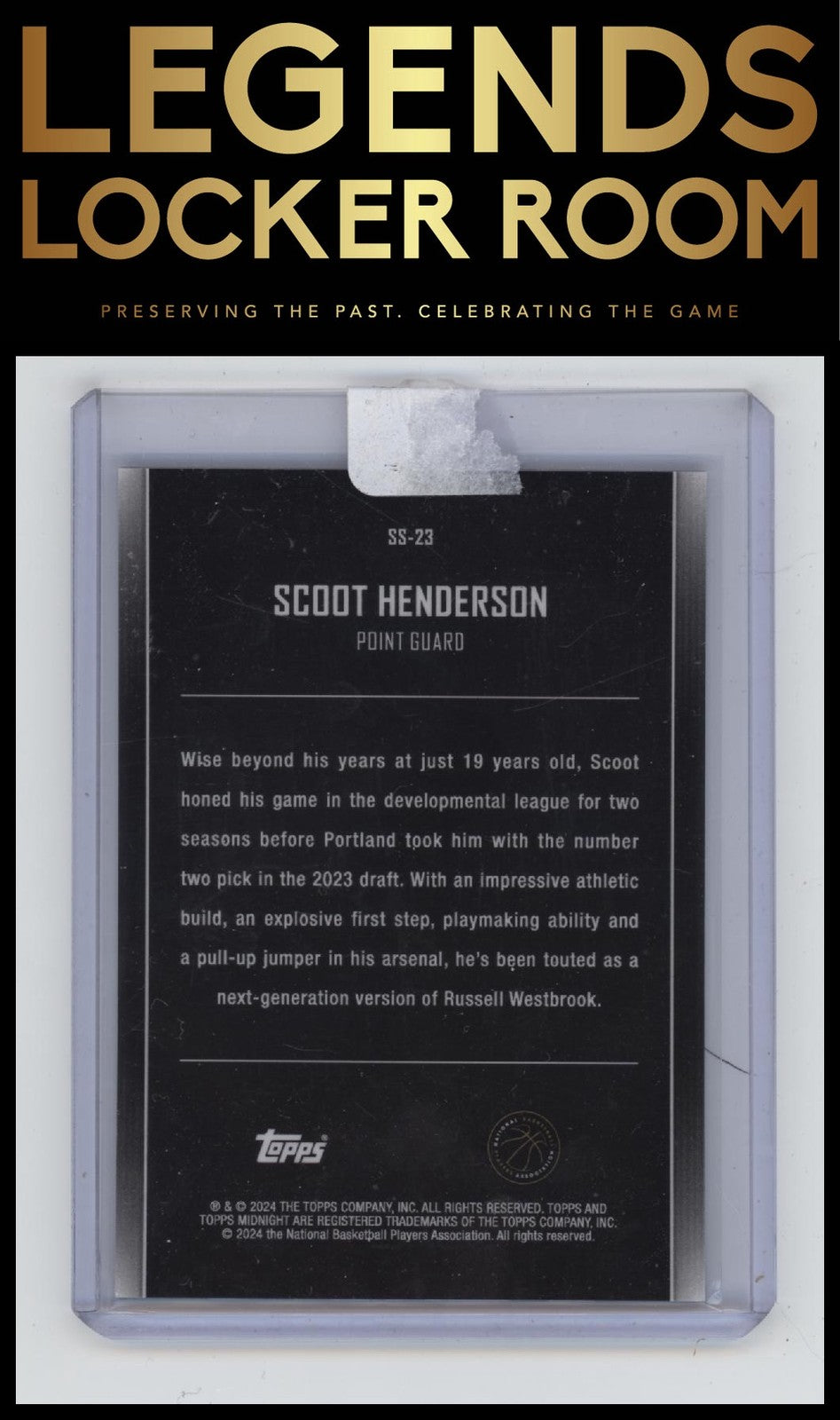 2023-24 Topps Midnight #SS-23 Scoot Henderson Star Studded