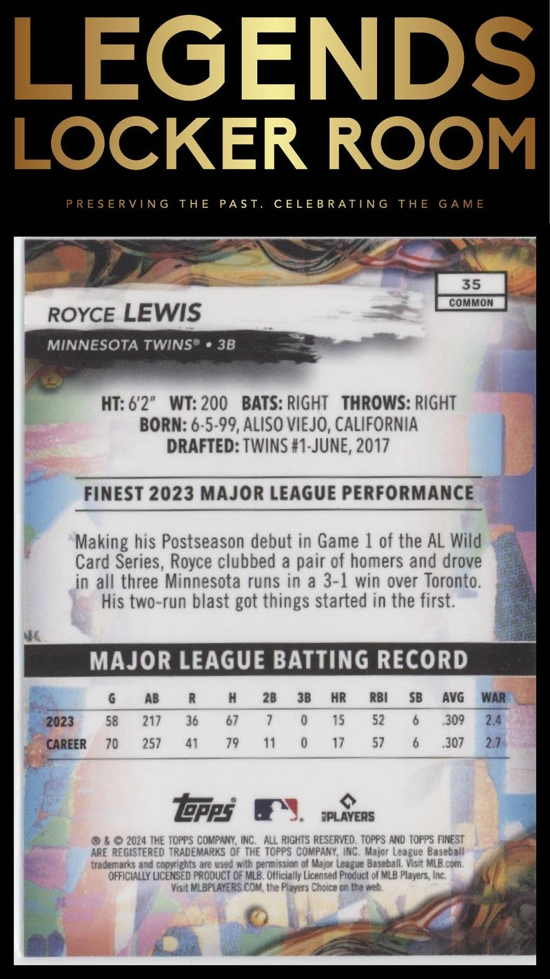 2024 Finest #35 Royce Lewis