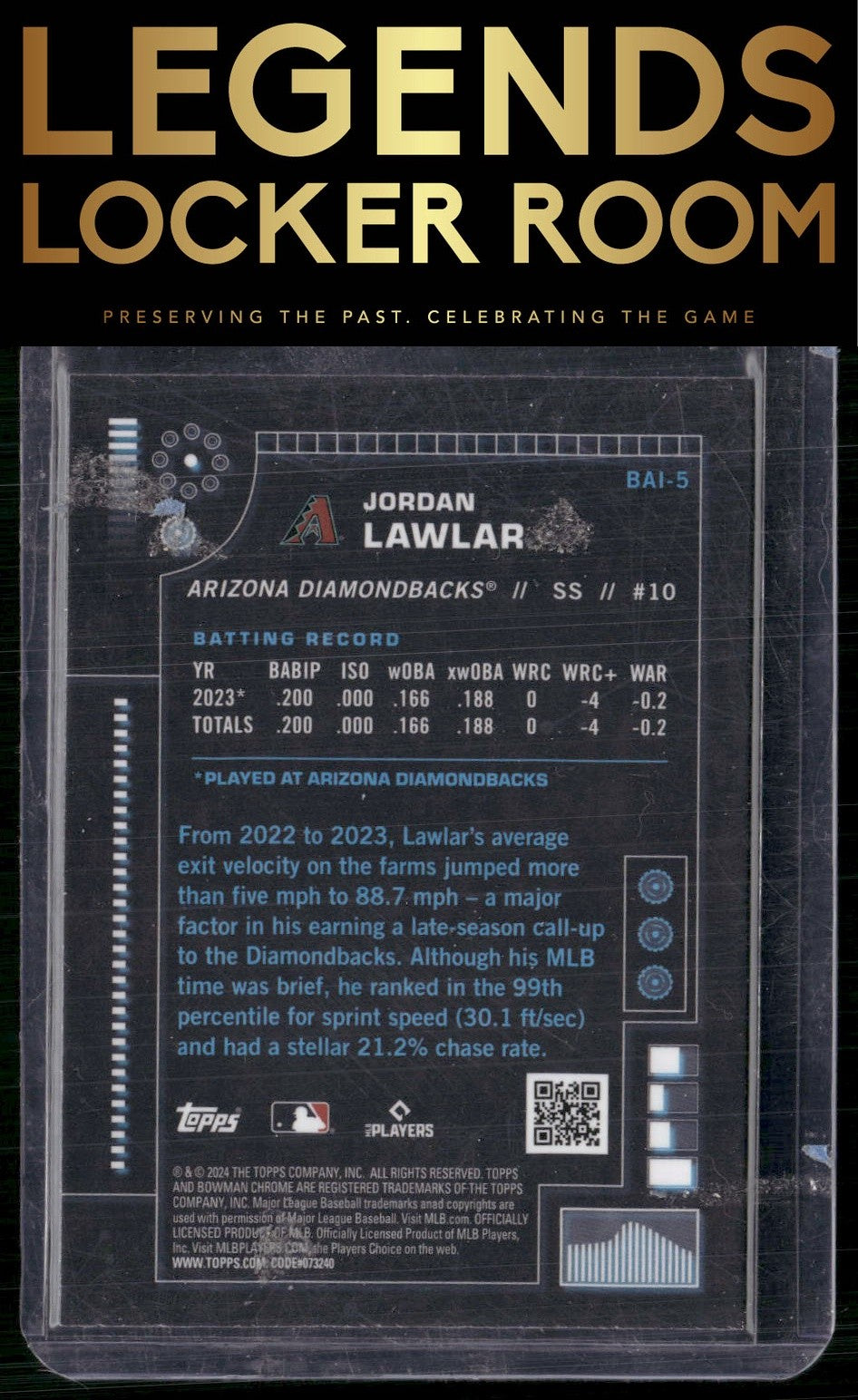 2024 Bowman #BAI-5 Jordan Lawlar Bowman A.I.