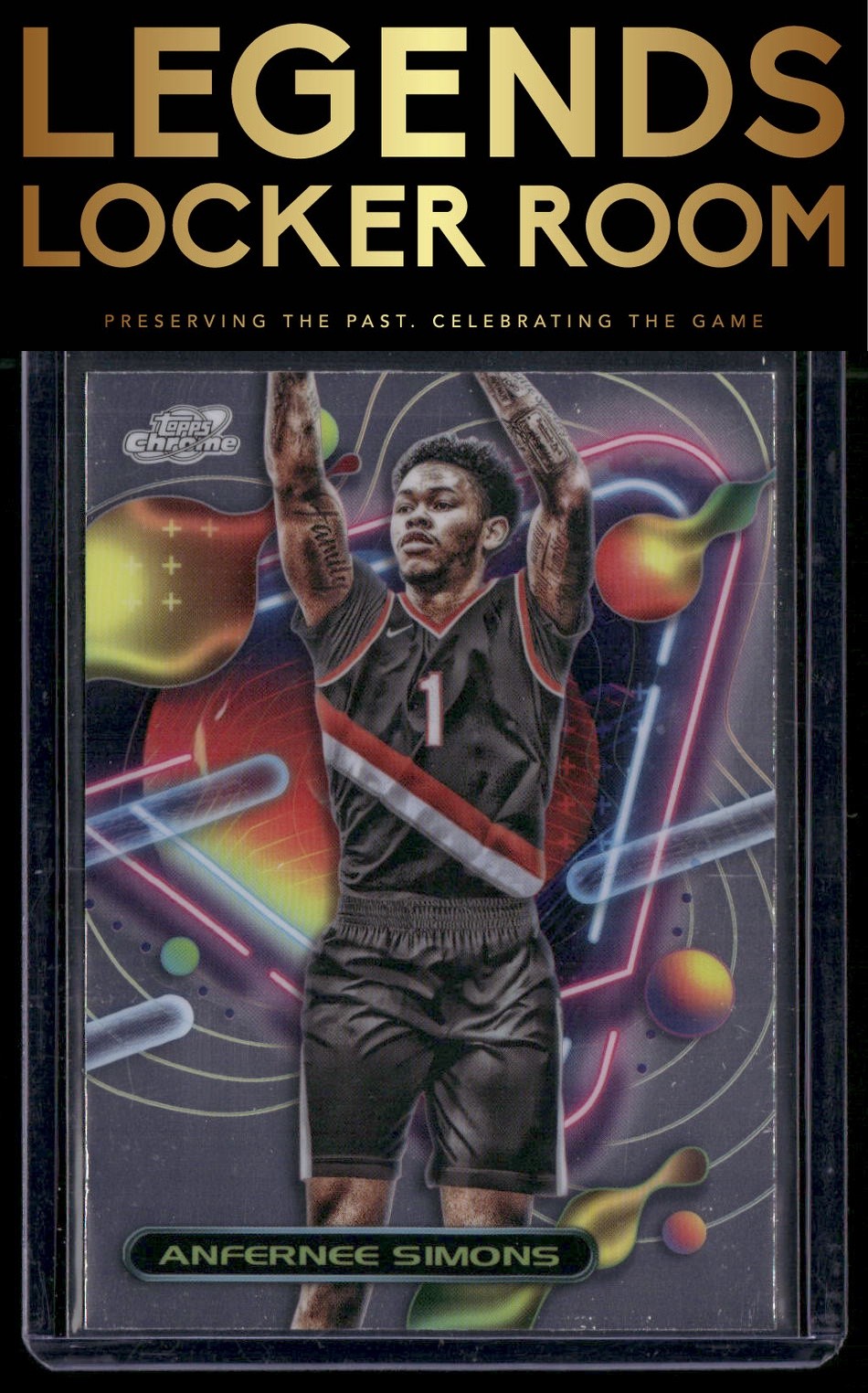 2023-24 Topps Chrome Cosmic #104 Anfernee Simons