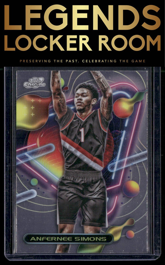 2023-24 Topps Chrome Cosmic #104 Anfernee Simons