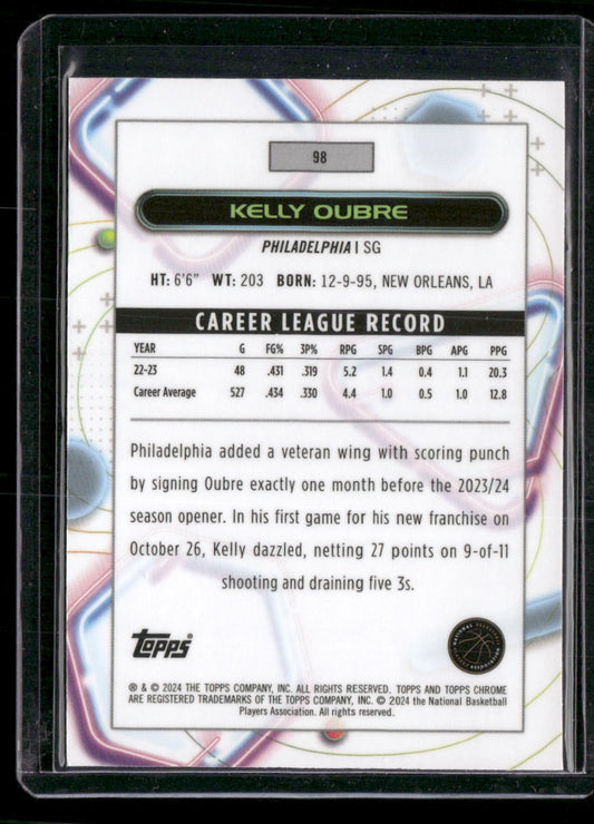 2023-24 Topps Chrome Cosmic #98 Kelly Oubre