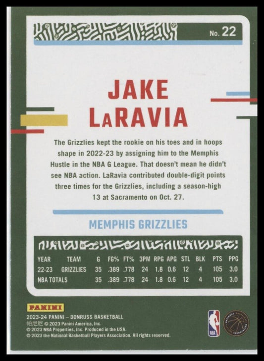 2023-24 Donruss #22 Jake LaRavia