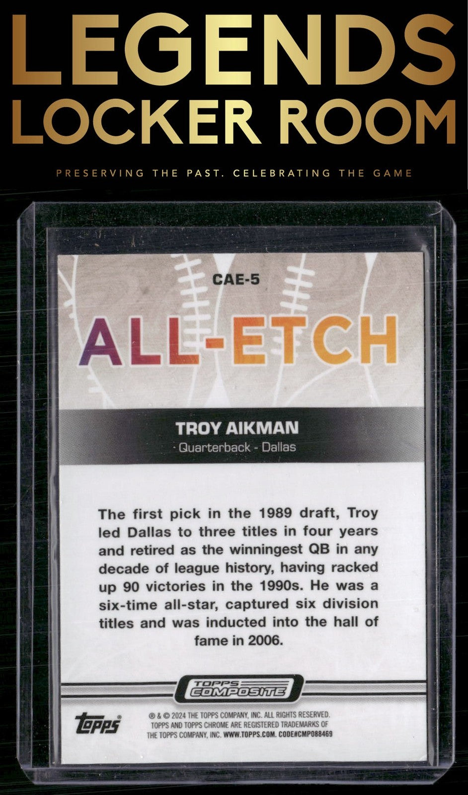 2023 Topps Composite #CAE-5 Troy Aikman Chrome All-Etch