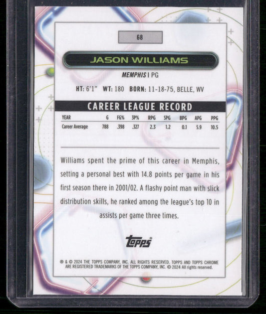 2023-24 Topps Chrome Cosmic #68 Jason Williams Aqua Equinox Refractors #/149