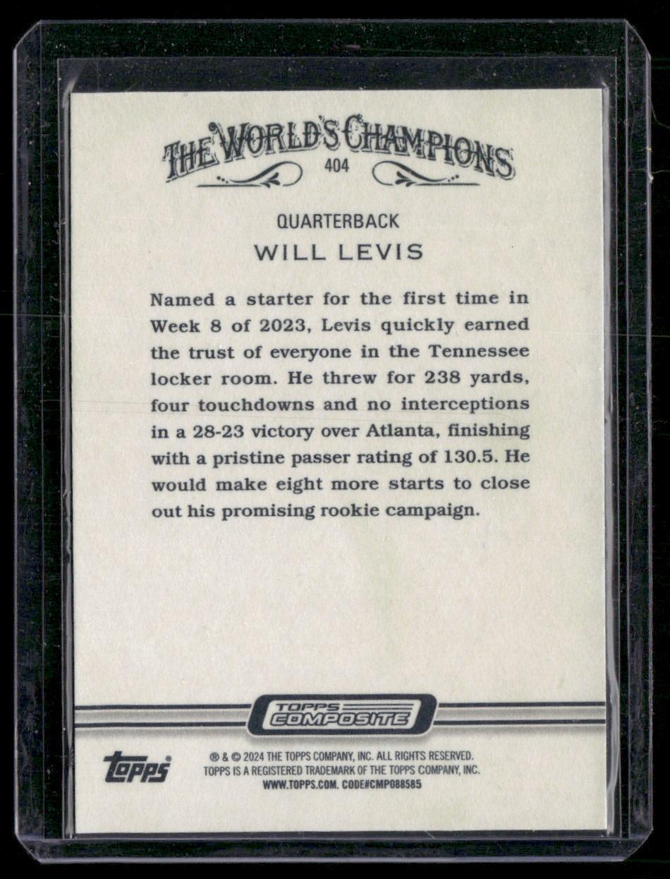2023 Topps Composite #404 Will Levis