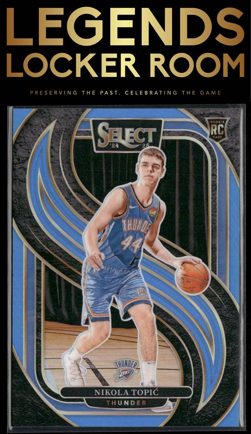 2024-25 Panini Select #171 Nikola Topic Light Blue Prizm #/299