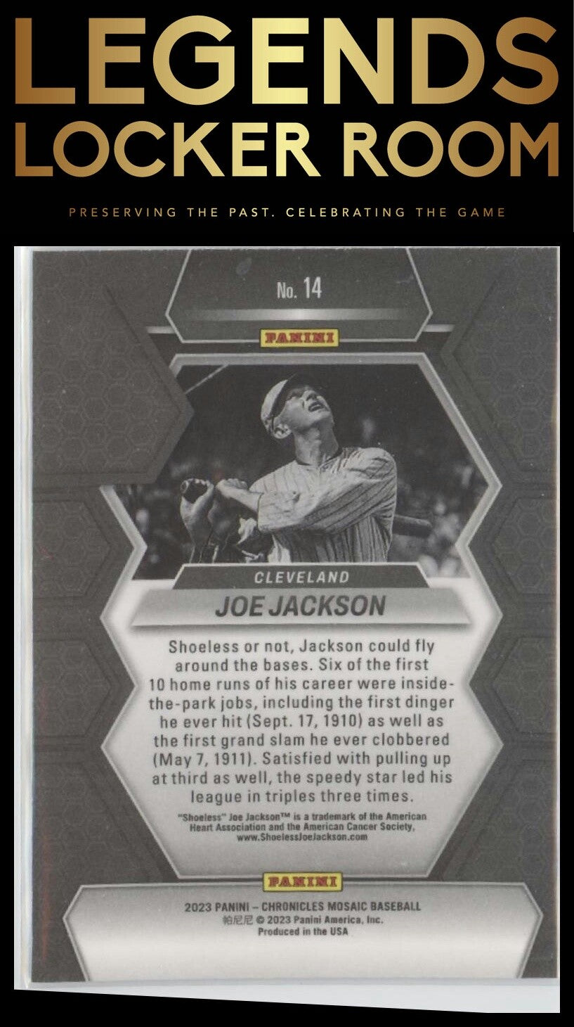2023 Panini Chronicles #14 Joe Jackson Mosaic