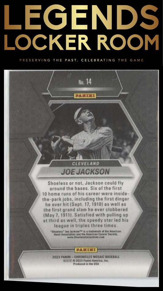 2023 Panini Chronicles #14 Joe Jackson Mosaic