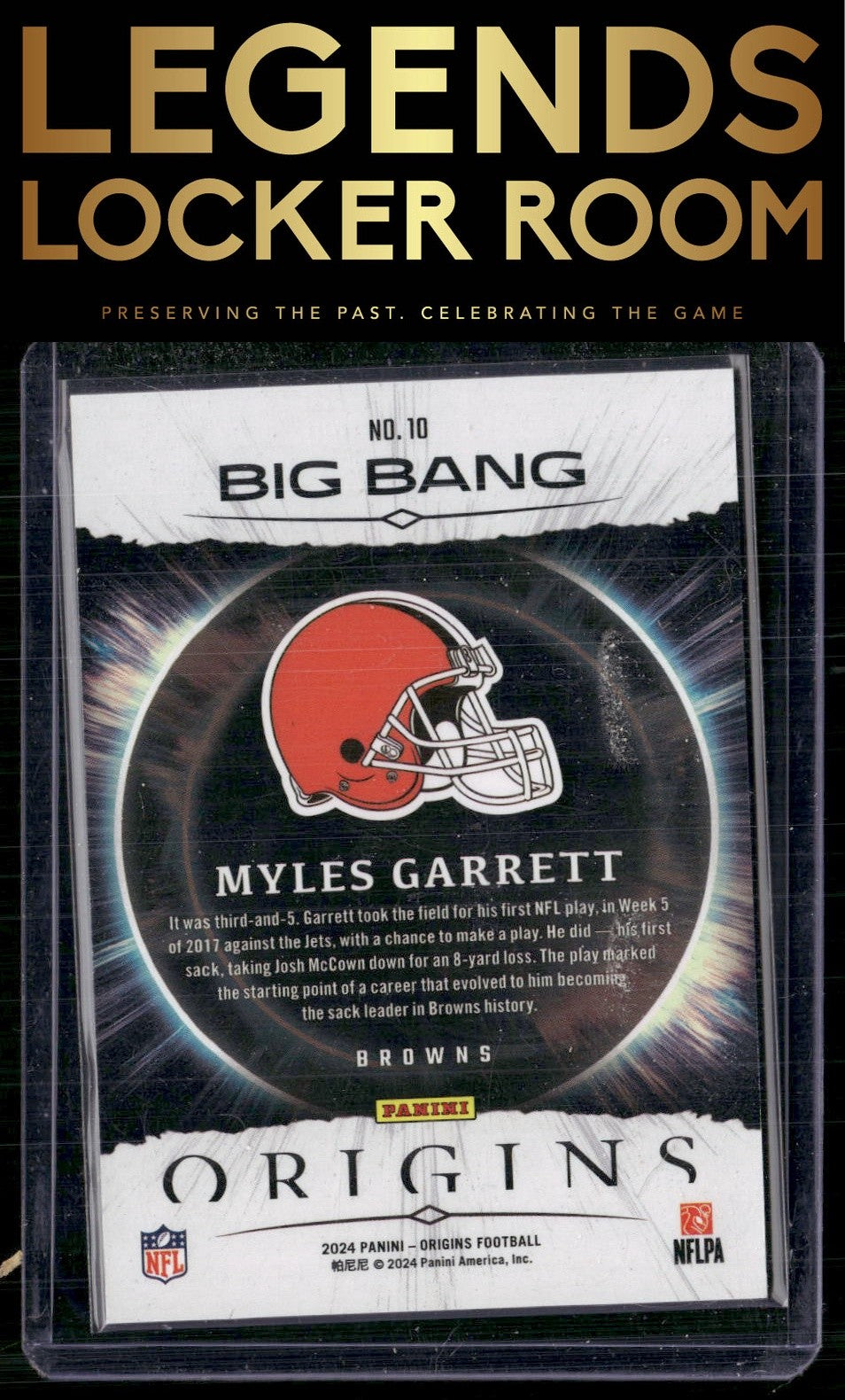2024 Panini Origins #10 Myles Garrett Big Bang