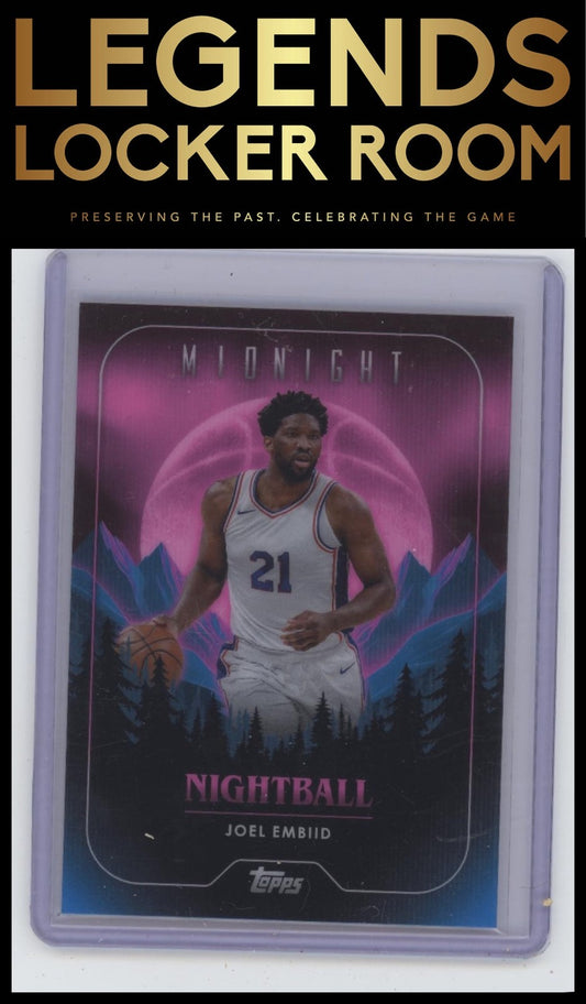 2023-24 Topps Midnight #NB-18 Joel Embiid Nightball