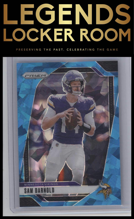 2024 Panini Prizm #185 Sam Darnold Blue Ice #/99