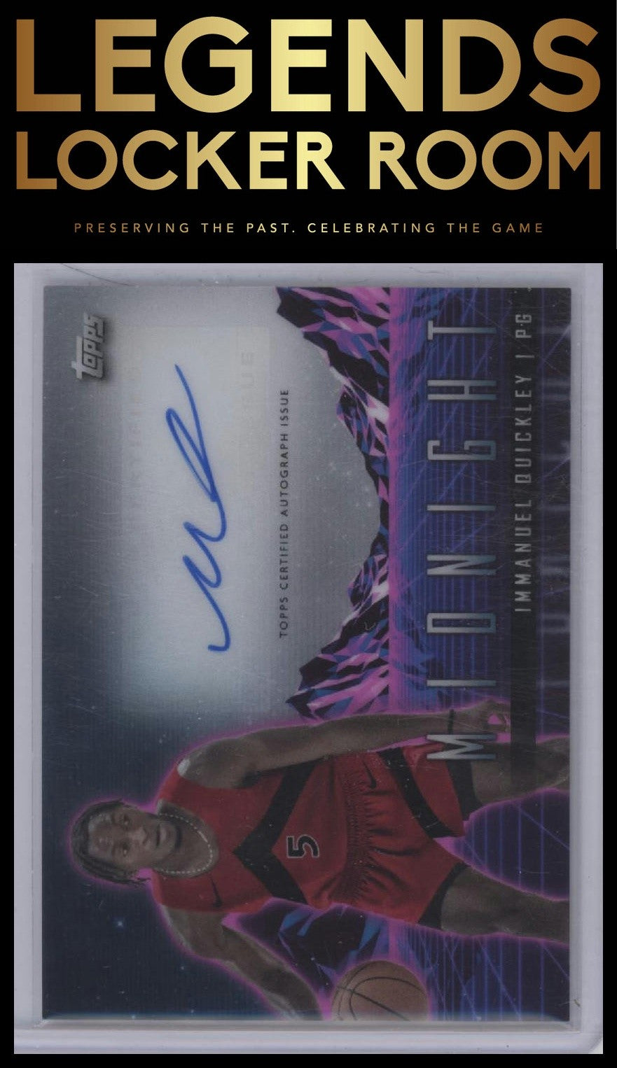 2023-24 Topps Midnight #HS-IQ Immanuel Quickley Horizon Signatures