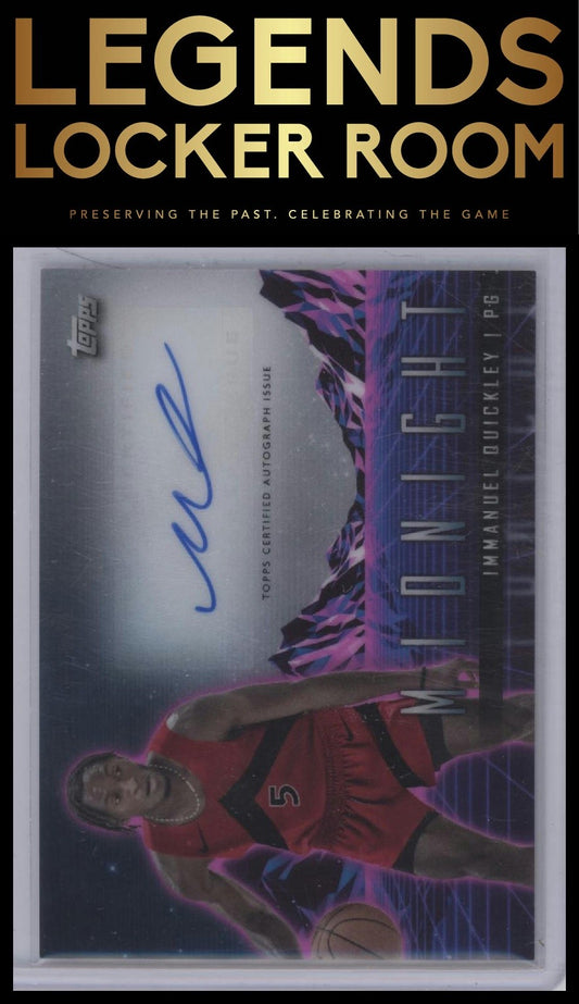 2023-24 Topps Midnight #HS-IQ Immanuel Quickley Horizon Signatures
