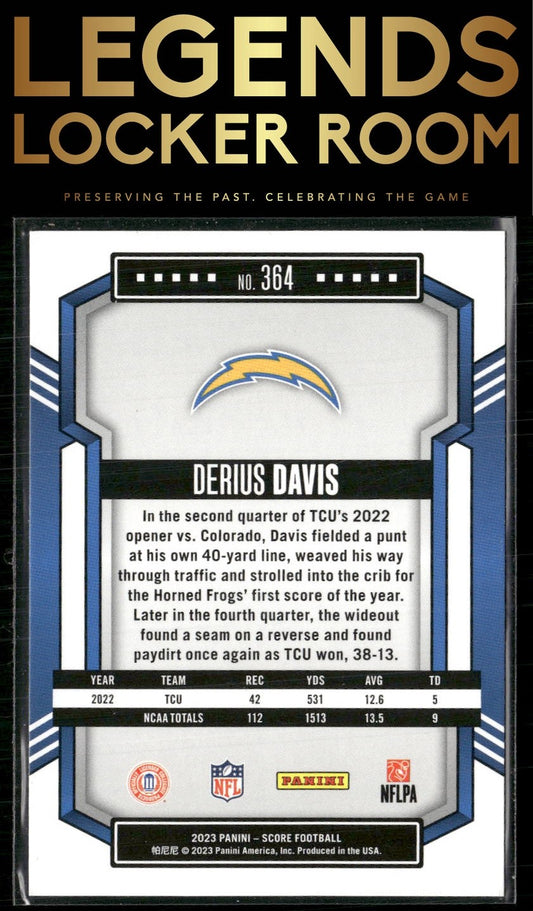 2023 Score #364 Derius Davis