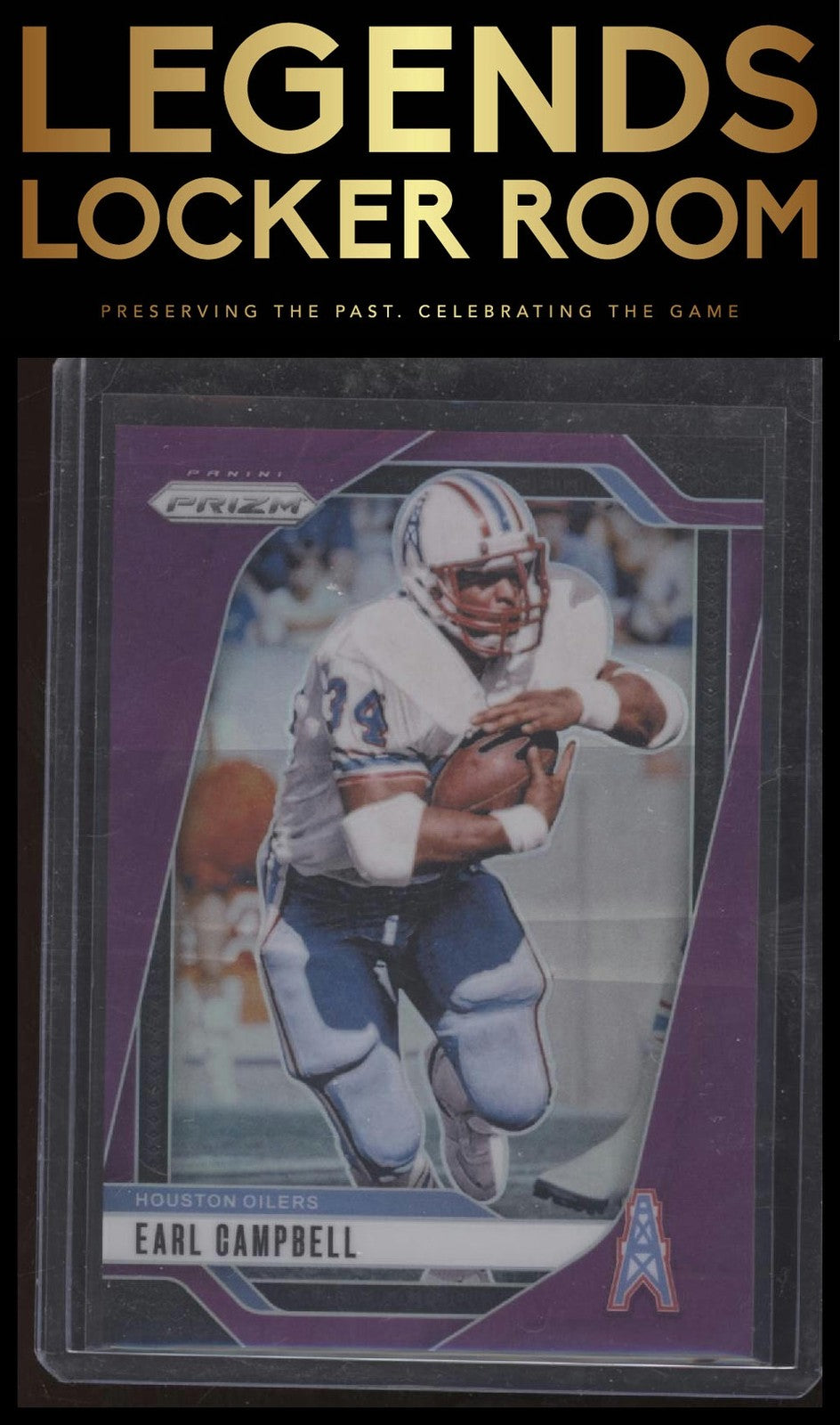2024 Panini Prizm #297 Earl Campbell Purple #/125