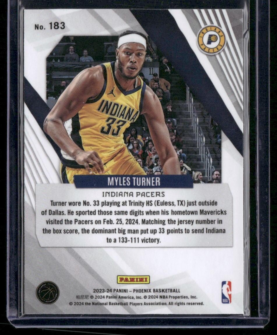 2023-24 Panini Phoenix #183 Myles Turner