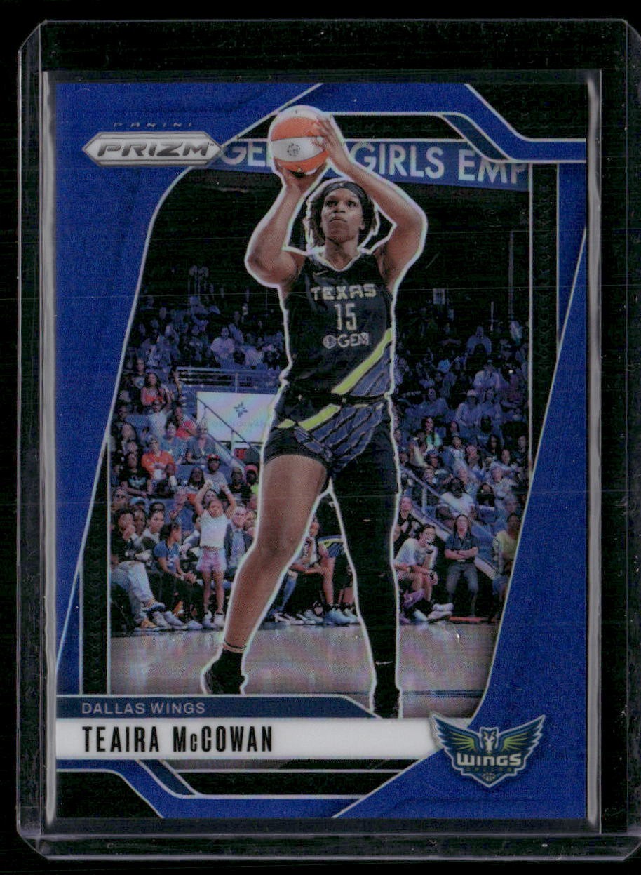 2024 Panini Prizm WNBA #105 Teaira McCowan Blue Prizms #/199