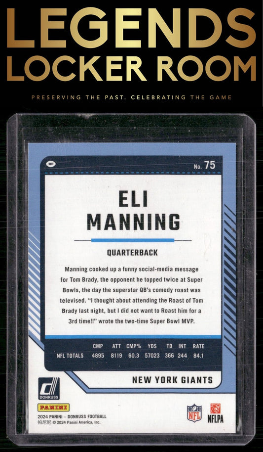 2024 Donruss #75 Eli Manning No Name