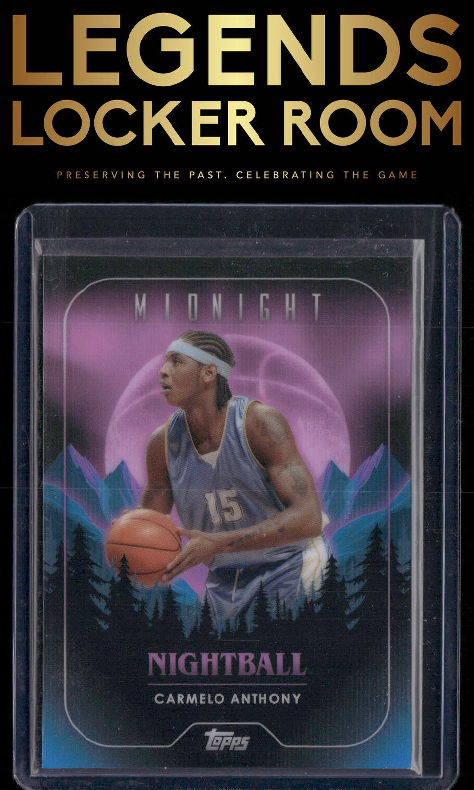 2023-24 Topps Midnight #NB-7 Carmelo Anthony Nightball