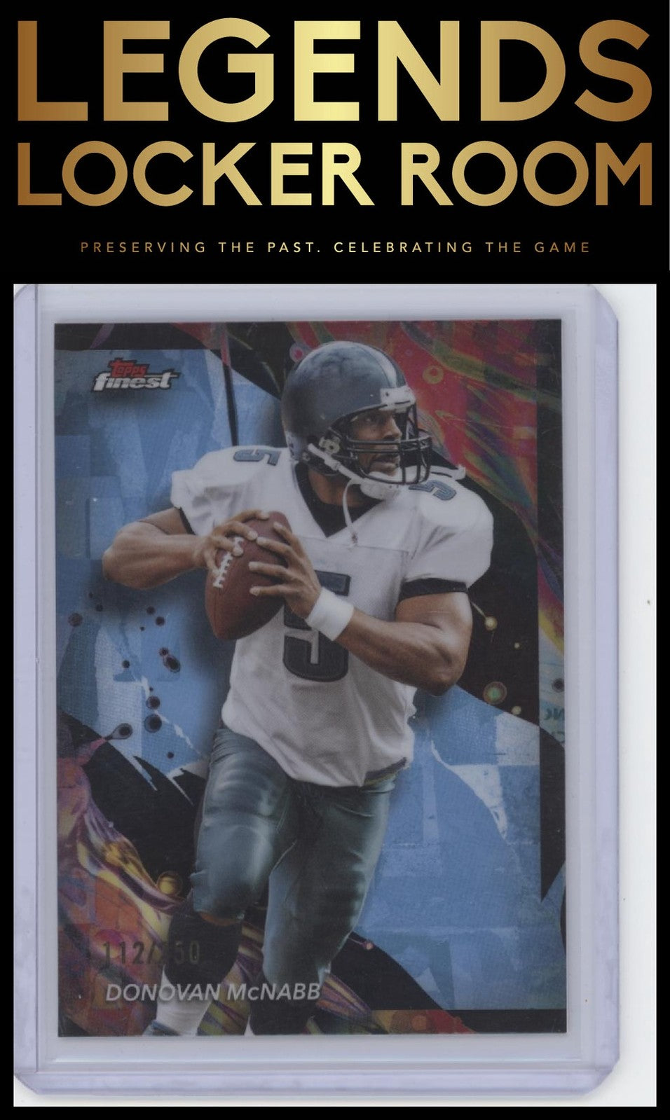 2024 Finest #144 Donovan McNabb Sky Blue Refractor #/250