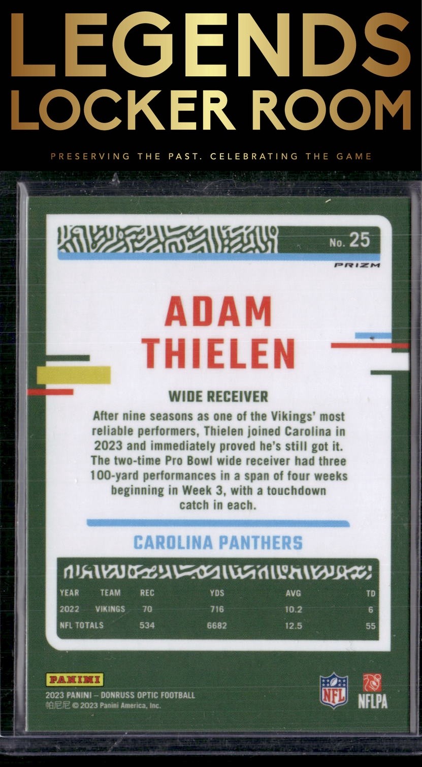 2023 Donruss Optic #25 Adam Thielen Holo