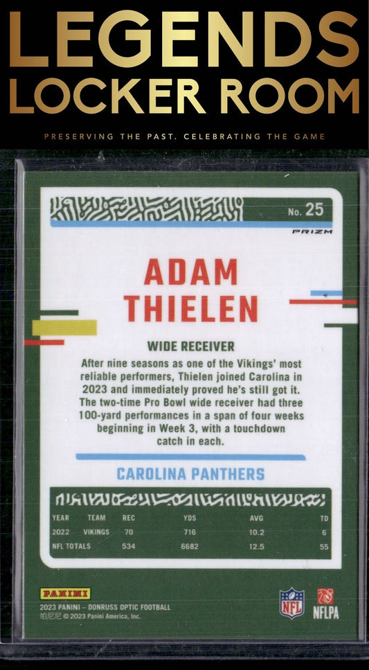 2023 Donruss Optic #25 Adam Thielen Holo