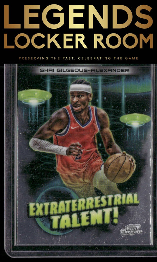 2023-24 Topps Chrome Cosmic Shai Gilgeous-Alexander Extraterrestrial Talent