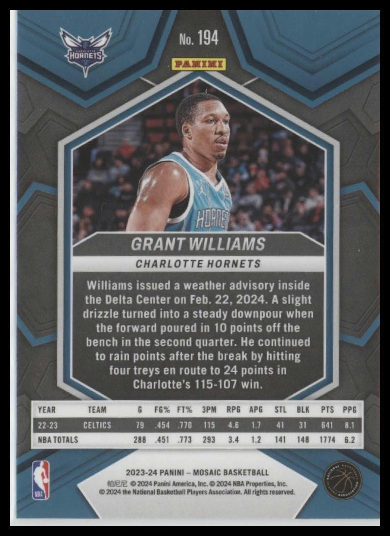 2023-24 Panini Mosaic #194 Grant Williams