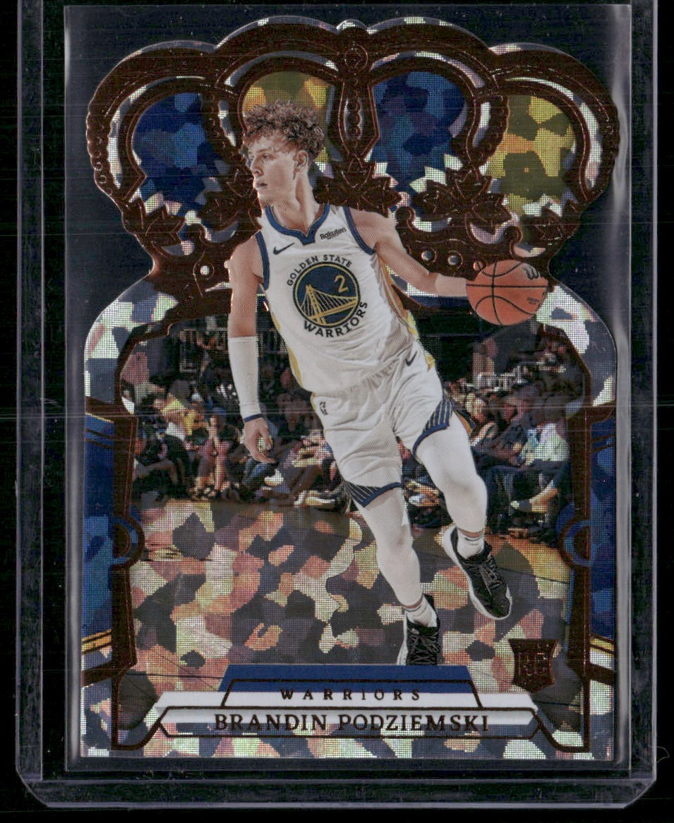 2023-24 Panini Crown Royale #76 Brandin Podziemski Crystal