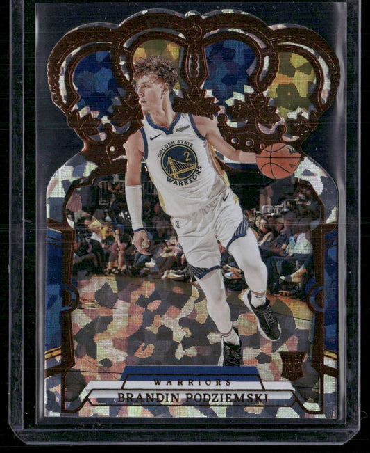 2023-24 Panini Crown Royale #76 Brandin Podziemski Crystal