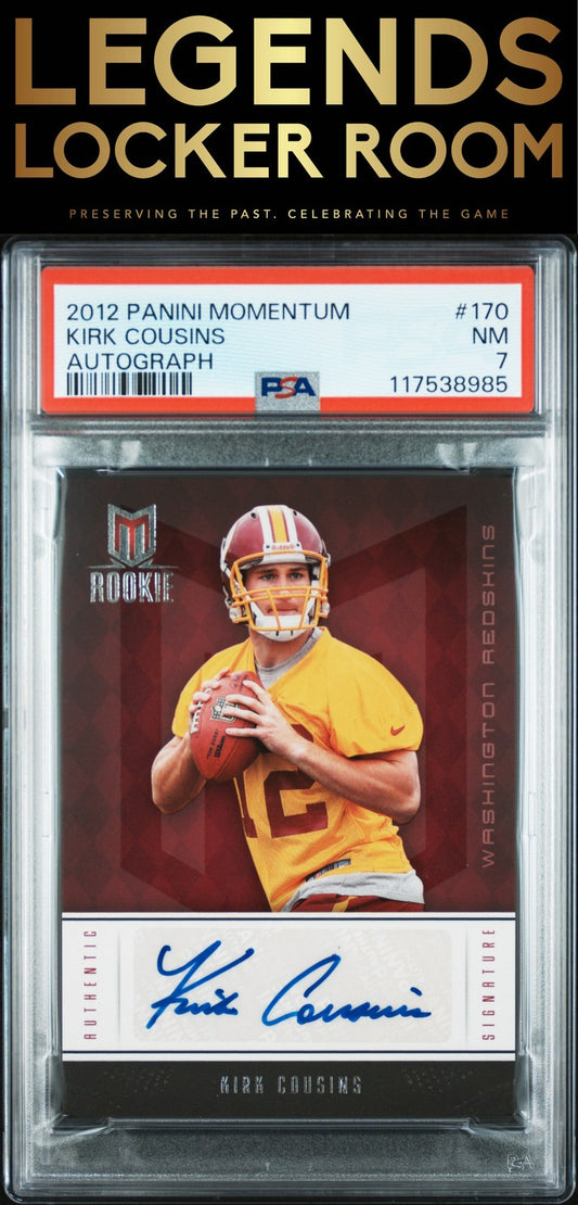 2012 Panini Momentum #170 Kirk Cousins Autograph PSA 7