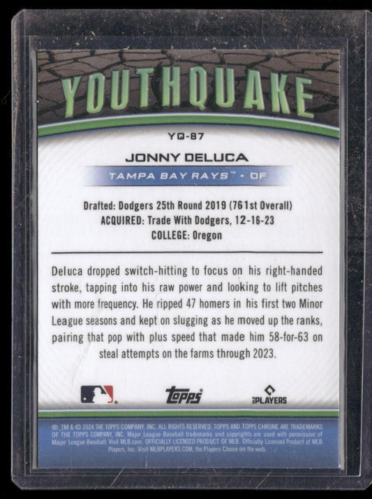 2024 Topps Chrome Update #YQ-87 Jonny Deluca Youthquake