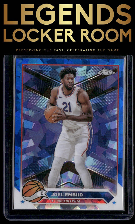 2023-24 Topps Chrome Sapphire Edition #100 Joel Embiid