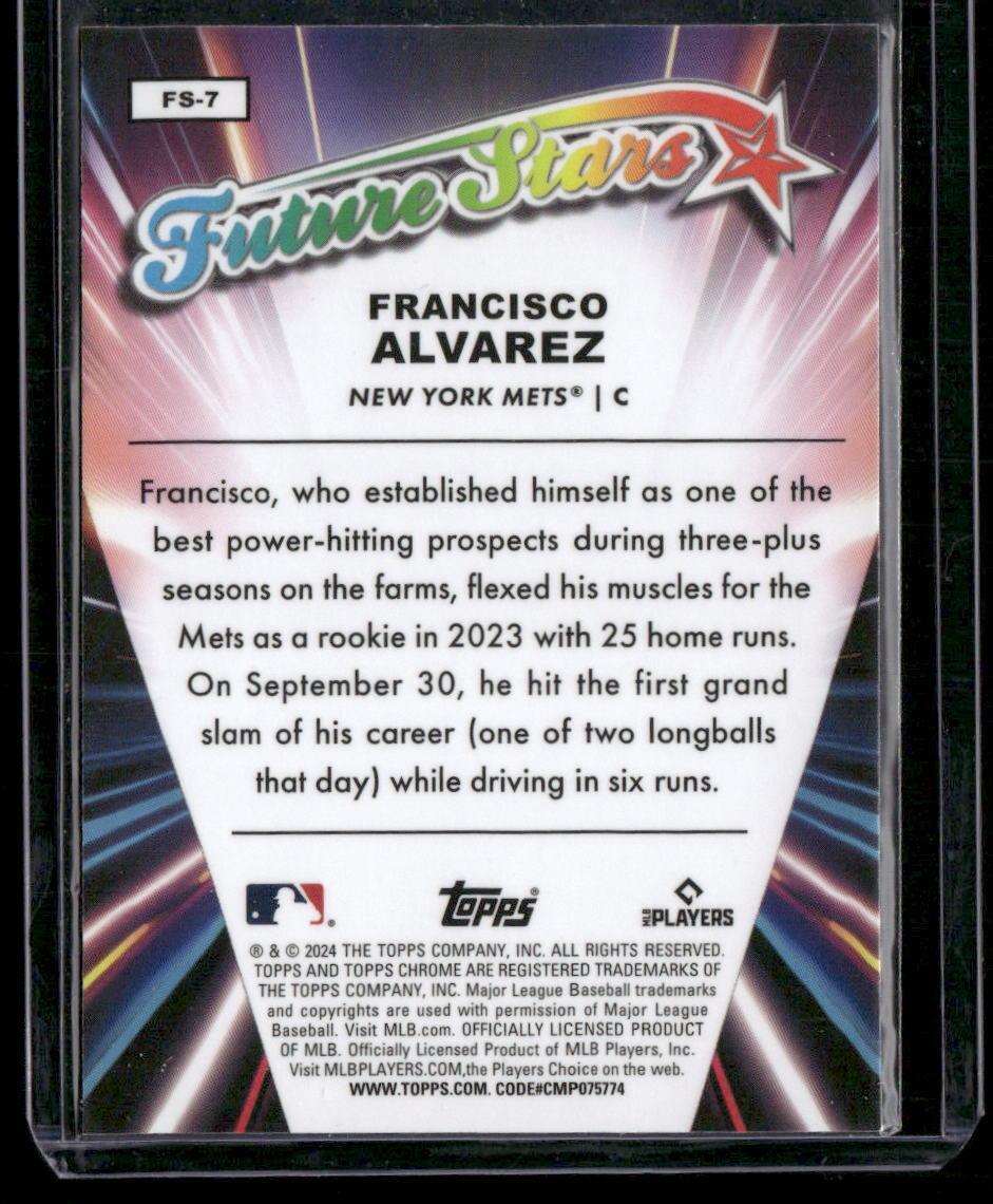 2024 Topps Chrome #FS-7 Francisco Alvarez Future Stars