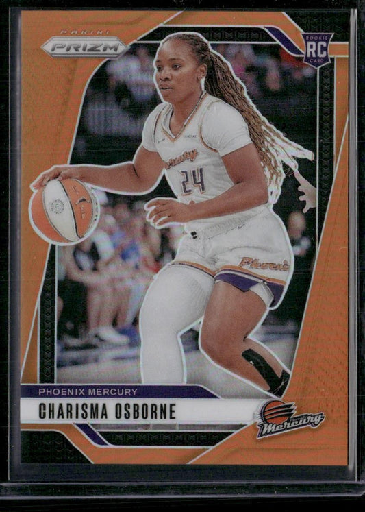 2024 Panini Prizm WNBA #65 Charisma Osborne Orange Prizms #/99