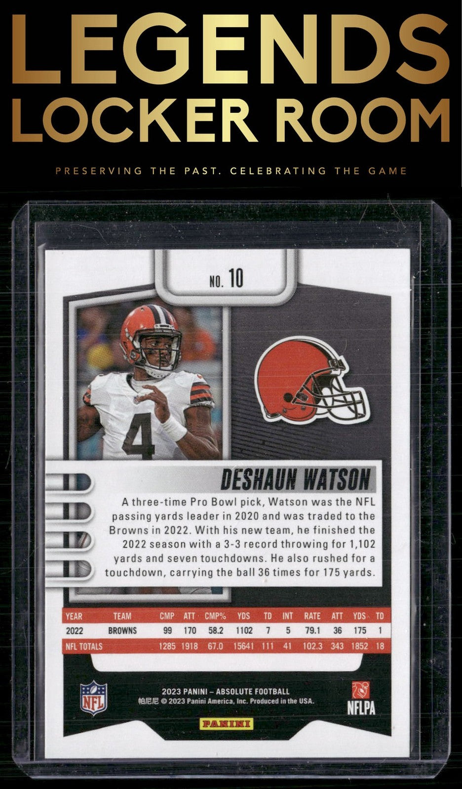 2023 Panini Absolute #10 Deshaun Watson