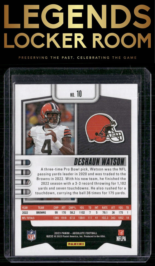 2023 Panini Absolute #10 Deshaun Watson
